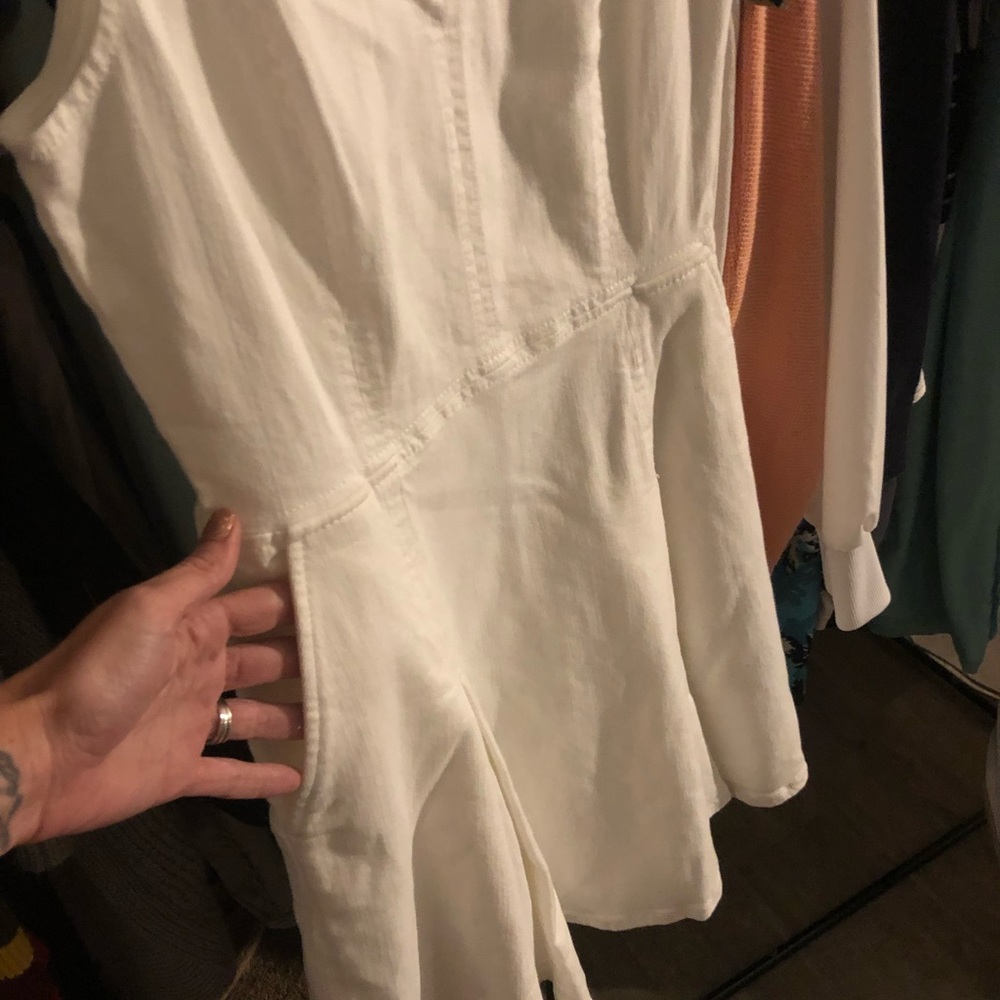 Banana Republic white denim dress
